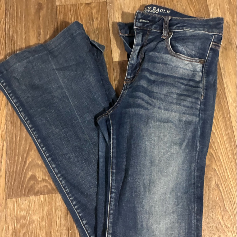 American Eagle Outfitters Women's Blue Flare Jeans